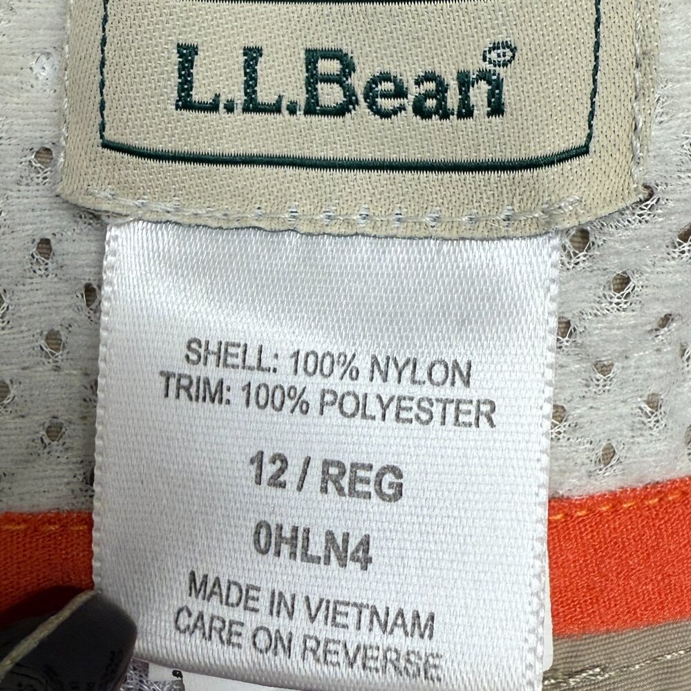 EUC Women's L.L. BEAN Convertible Nylon Hiking Pants Tan | Size 12 Reg. - Picture 6 of 7